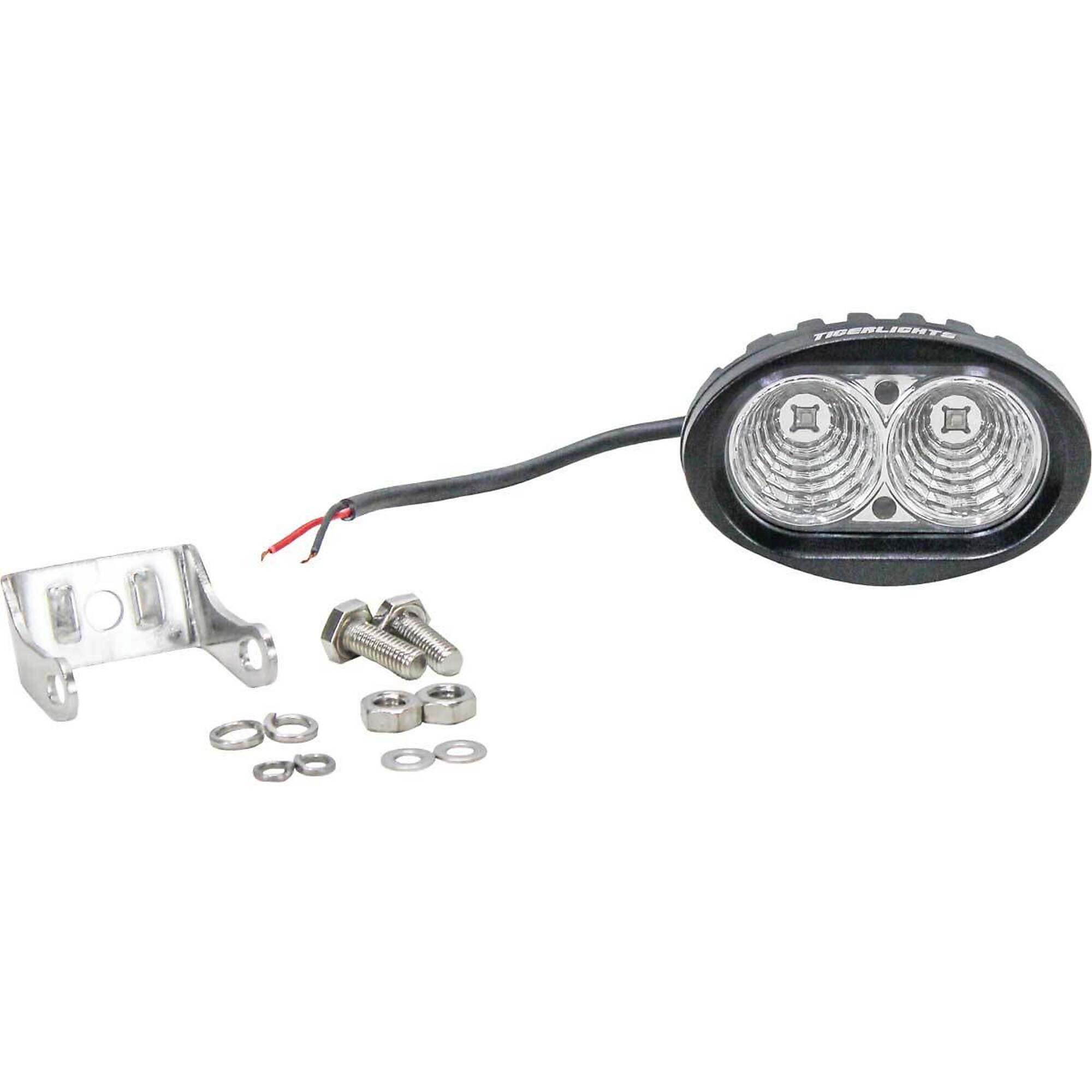 Tiger Lights Blue Safety Warning Light - 3.75in. x 2.5in., LED, Clear Lens, Polycarbonate, Model# TLFL20